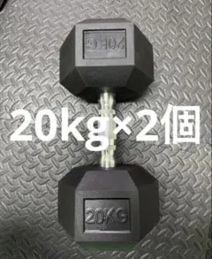 ヘキサゴンダンベル 20kg 2個セットスタイリッシュ 六角 筋トレ