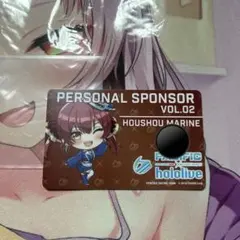 ホロライブ　pacific 宝鐘マリン　personal sponsorカード