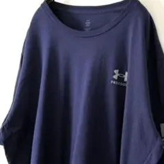 アンダーアーマー フリーダム アメリカ Tシャツ XL ネイビー 紺色 古着