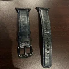 ネイビー レザー バンド 44mm