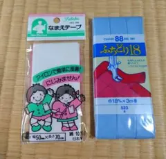 ふちどり18、名前テープの