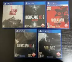 サイコブレイク　 バイオハザードRE2 、RE4 、7、ヴィレッジ　5点セット