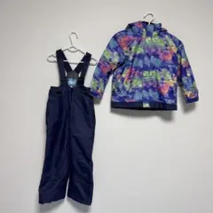 cosby スキーウェア 子ども用 青白マーブル160 - メルカリ