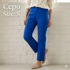 Cepo セポ コットンレーヨン ストレートパンツ ロイヤルブルー Sサイズ