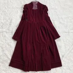 極美品✨axes femme kawaii　クラシカルベロアワンピース　サイズM