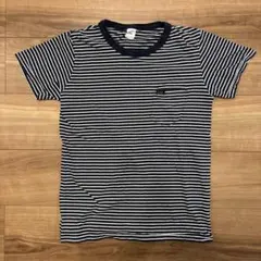 Lee ボーダー ポケットTシャツ ネイビー ホワイトのサムネイル