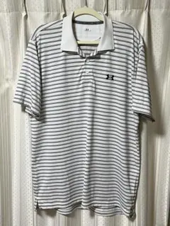 グレー ポロシャツ