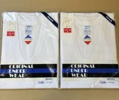 AKAO 高級肌着　日本製　コーマー糸使用　半袖U首肌着　M 2枚 Tシャツ