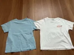 GU水色半袖Tシャツ　白Tシャツ サイズ120 2枚セット