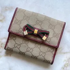 GUCCI GGキャンバス シェリーライン プリンシー Wホック 長財布 - メルカリ