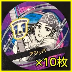 【新品】 ジャンプ バースデイ缶バッジステッカー 10枚　アシリパ