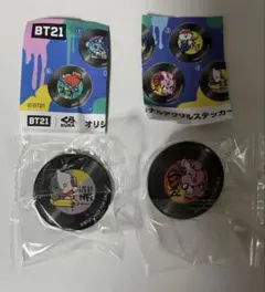 くら寿司 BT21 アクリルステッカー VAN と Cooky シール
