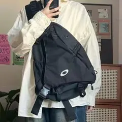 Y2K ワンショルダーバッグ ボディバッグ ブラック　大容量 ストリート テック