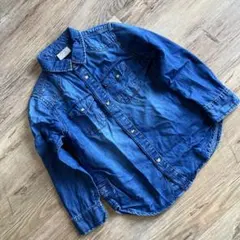 ZARA BOYS デニム長袖シャツ 110cm ダンガリーシャツ