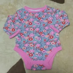 A f オールドネイビー　花柄　カバーオール　0～3mos