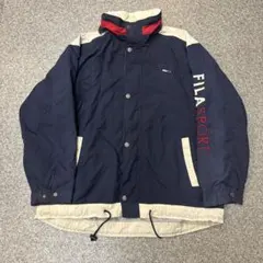 マ*-様 FILA SPORT ナイロンジャケット ネイビー LLのサムネイル