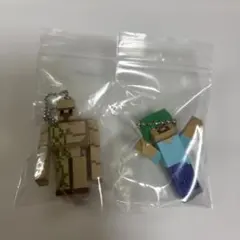 マインクラフト スイングマスコット3 スティーブ　アイアンゴーレム