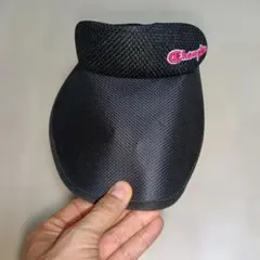 Champion サンバイザー ブラック ピンクロゴのサムネイル