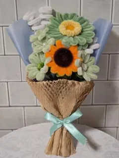 モールフラワー花束ミニ　プレゼント用　枯れない花