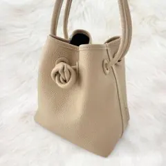 大人気 VASIC BOND MINI 2way ハンドバッグ 巾着 シボ革