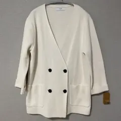 SLOBE iENA ノーカラージャケット アイボリー