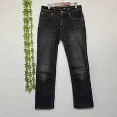 ラングラー【29】ストレートデニムパンツ ジーンズ ブラック