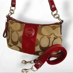 COACH Signature porch one shoulder bag