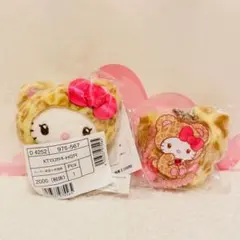 ✨新品　ハローキティ　ギャルクマ　マスコットキーホルダー　ヒョウ柄　2点セット