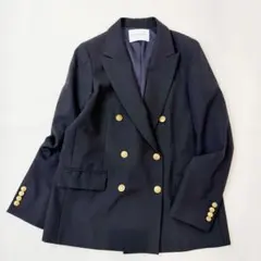 イブサンローラン ウールカシミヤダブルフェイスジャケット YSL刻印