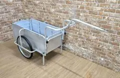 要補修・引取り限定】二輪リヤカー レトロ 金属製