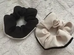 シュシュ バイカラー2個セット