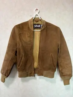 90sショットUSA製スウェードジャケット 短丈MA-1 90's【ビンテージ】【USA製】【Schott】ショット【TYPE MA-1