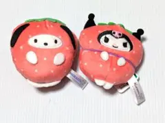 【非売品】サンリオ いちご ぬいぐるみ ポチャッコ クロミ 2点セット