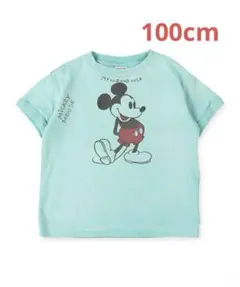 【新品】デニムダンガリー　ミッキーTシャツ　100cm