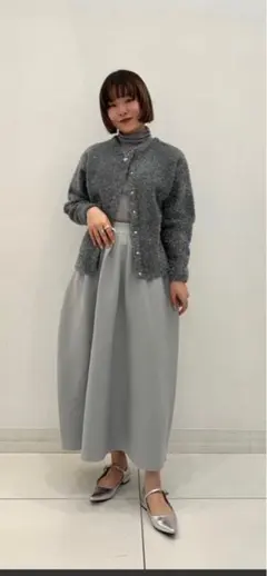LAKOLE モヘアタッチシャギーカーディガン ライトブルー - メルカリ