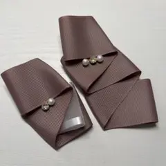 リボンブローチ　リボンヘアクリップ　卒業式　入学式　コサージュ　ヘアアクセサリー