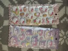 マシュマロシールハローキティ 、クロミ、デザインシール 2枚セット