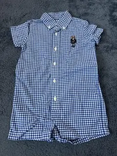 Ralph Lauren チェック柄ロンパース 9M 70