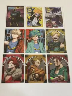 僕のヒーローアカデミアヒーローズチップスとホログラムステッカー6枚