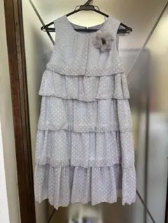 キャサリンコテージ　ドット柄 フリル ワンピース　150