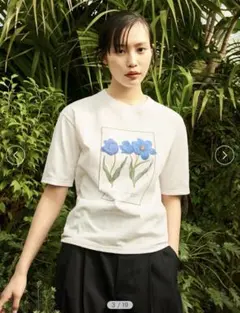 フレイアイディー ボタニカルアートプリントTシャツのサムネイル