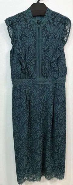 ROSSO 配色レースコクーンドレス