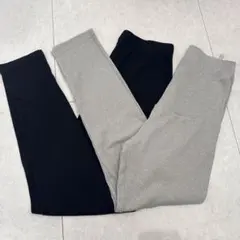 マタニティリブレギンス グレー ブラック　セット