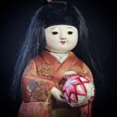 可愛いお顔 古い市松人形 清山作 約32センチ - メルカリ