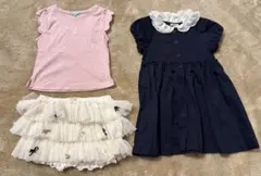 3点セット　TOCCA ワンピース トップス スカート 3点セットのサムネイル