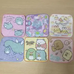 サンエックス　すみっコぐらし　タオルハンカチ　6点セット
