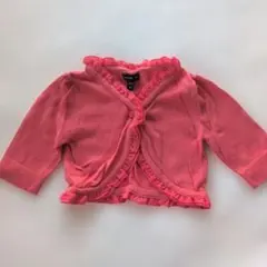 babyGap フリル付きカーディガン 80 ピンク