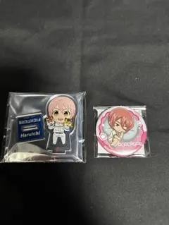 ダイヤのA 小湊春市　くじポップ　日ハム　アクリルスタンド　缶バッジ
