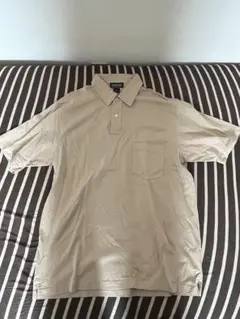 Lands' End ベージュ ポロシャツ Lサイズ
