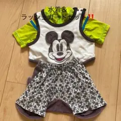 ミッキー　水着　90cm ＆　ラッシュガード 100cm セット